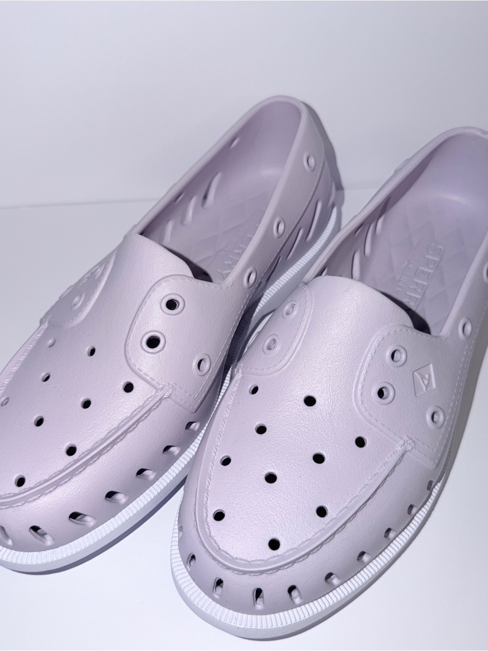 Sperry Women's Slip-On Perforated Loafers - Light Lavender
